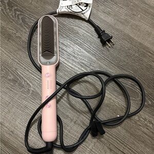 Pink Hair Straightening Brush Wavytalk
